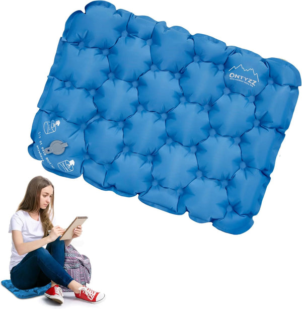 ONTYZZ Inflatable Seat Cushion Lightweight Airplane Seat Cushion Stadium Seat Travel Cushion