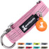 SparklyPets Small Dog Collar with Quick Release Buckle & AirTag Holder - Reflective Stripes & Soft Lining for Small &