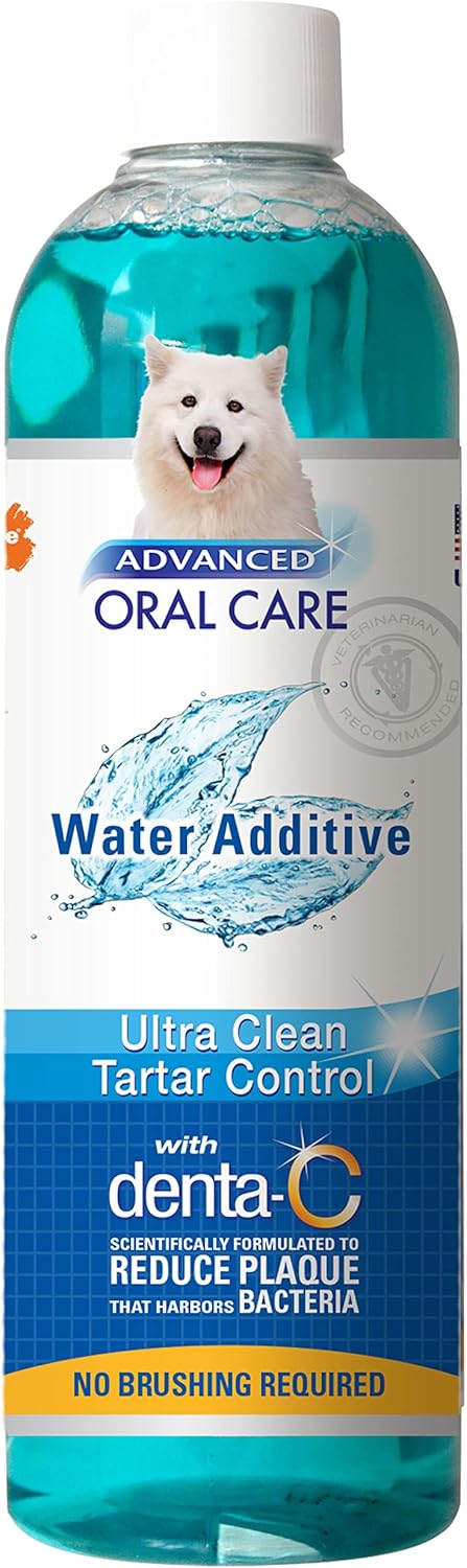 Nylabone Advanced Oral Care Dog Water Additive - Liquid Tartar Remover for Dental Care, 16 oz.