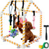TAdgnba Puppy Play Gym for Small Dogs, Dog Jungle Gym with 8 Hanging