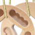 Generic Hangboard Rock Climbing - Wood Anti-Slip Grip Blocks for Finger Strength and Pull-Up Training, Durable Climbing
