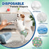 Hole(Green,12XXS) Pet Soft Dog Diapers Female, Disposable Female Dog Diaper, Doggie Diapers for Cat Puppy