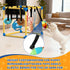 8 (Yellow,19.6 19.6 19.6 inch) Puppy Play Gym with Hanging Toys Indoor Play Gym Interactive Dog Toys for Boredom