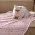 1 Pack 3 Blankets - Super Soft Cute Dot Pattern Pet Blanket Flannel Throw for Dog Puppy Cat, Beige/Brown/Pink
