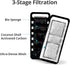 NICREW Slim Aquarium Filter Cartridges (6 pcs) with 2 Intake Sponges for Fish Tank