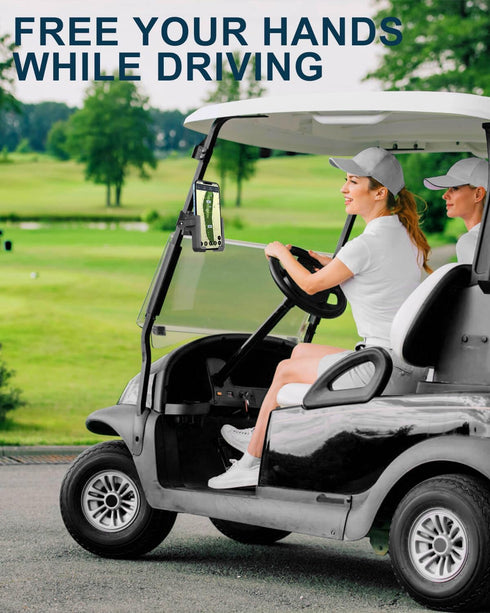 Golf Cart Phone Holder Mount - Magnetic with Vibration Dampener for EZGO/Club Car/Yamaha/ICON/Zone