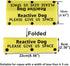 Funny Dog Leash Sleeve Reactive Dog Please Give Us Dog Leash Wrap Sleeve Alert Tag Pet Birthday Gift (Reactive Dog Space-YE Sleeve)