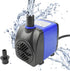 CHA-750 720L/H AC 110V Submersible Pump, 12W Quiet Water Pump for Fish Tanks and Ponds