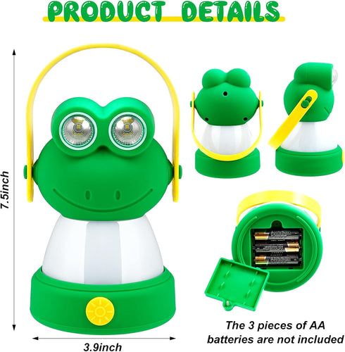 VIHOSE 2 Set Animal LED Camping Lantern and Headlamp, 4 Pcs Battery Powered Night Light for Emergency