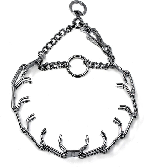 Herm Sprenger Dog Training Collar with Quick Release Buckle, Ultra-Plus Chrome Plated Steel Made in Germany (2.25mm x
