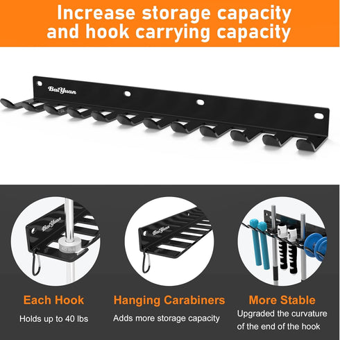 Home Gym Storage Rack, Multi-Purpose Heavy Duty Wall Mount Barbell Rack for Gym Equipment