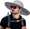 Wide Brim Sun Hats, Waterproof Breathable for Fishing, Hiking, Camping, for Men Women Kids