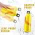 Tioncy 12 Pcs 17 oz Softball Baseball Water Bottles, Reusable Leak Proof Sports Bottle with Buckle and Twist Cap