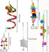 ESRISE Bird Parakeet Cockatiel Toys - Parrots Cage Hammock Swing Climbing Ladders Wooden Perch Chewing Toy for Budgies