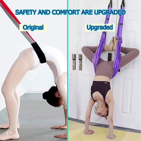 Yoga Fitness Stretching Strap, Adjustable Leg Stretcher for Back Bend Assist, Home Gym Equipment for Flexibility