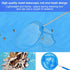 Generic Swimming Skimmer Swimming Pool Fishing Net, Pool Net with Stainless Steel Telescopic Pole, for Cleaning Above
