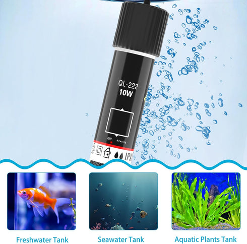Small Aquarium Heater, 10W Betta Heater, Super Mini USB Powered Submersible Fish Tank Heater, Constant Temperature 78?