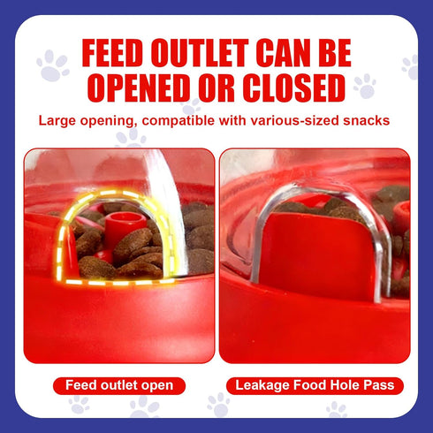 XMDRISH Pet Food Dispenser Toy Slow Feeder Puzzle Toy for Dogs & Cats, Interactive Treat Ball for Boredom, Anxiety