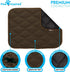 Paw Inspired Washable Padded Crate Mats for Dogs, 23" x 17" Pad, Fits 24-inch Kennels, Plush Pet Beds (Dark Brown)