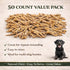 Dogscape chew 50 Dehydrated Chicken Feet Dog Treats, Natural Dental Chews for Dogs, Pieces