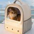 Cat Backpack Carrier, Large Capacity Transparent Ventilated Travel Bag for Cats, Kittens, and Puppies