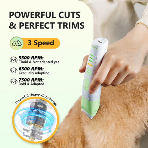 4 1 Trimmer Set SUPRENT Dog Grooming Kit, in Dog Clippers for Grooming Supplies, Cordless Electric Pet Nail Grinder Cat