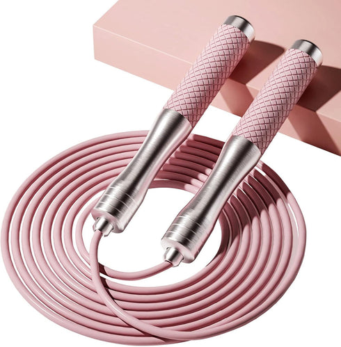 Speed Jump Rope for Fitness, Skipping Rope for Women Men Exercise with Adjustable Length Jumping Rope and Alloy &