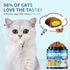 500 Immune, (90-Day Taurine for Cats Vitamins Treats Snacks Cat Multivitamin Crunchy & Creamy Chews Supports Joints