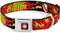 Dog Collar with Seatbelt Buckle - The Flash Boom Kaboom (18 to 32 Inches, 1.5 Inch Wide)