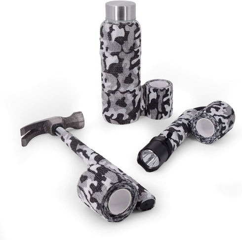 Self-Adhesive Camouflage Tape Wrap, 5CM x 4.5M Non-Woven Stealth Camo Tape for Outdoor Camping