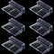 OIIKI 6 PCS Clear Acrylic Aquarium Glass Cover Clip, Support Holder for Fish Tank Lid Clamps