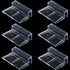 OIIKI 6 PCS Clear Acrylic Aquarium Glass Cover Clip, Support Holder for Fish Tank Lid Clamps