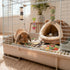 3 Chinchilla, KATUMO Rabbit Chew Toys with Types of Strung Hanging Toys, Natural Bunny Teeth Care Chew Kit Apple Wood