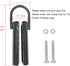Vehcarc Climbing Rope Clamp, 2.0” Rope Attachment Hook for Garage Home Gym Workout Fitness Strength Training