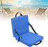 Diydeg Portable Stadium Seat Cushion, Outdoor Folding Padded Floor Chair with Back Support, Storage Pocket & Adjustable