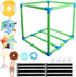 Mellisore 8 4 Puppies(Green,Size:19.7inch) Puppy Play Gym with Hanging Interactive Toys & Suction Cups, Adjustable PVC
