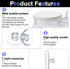 Quiet Aquarium Air Stone Fish Tank - 2 Pieces Nano Air Stone Kit with Control Valve and Suckers for Hydroponic