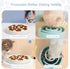 Slow Feeder Bowl for Cats and Small Dogs, Cilkus Fish Pool Design Puzzle Feeder Bowl for Healthy Eating (White)