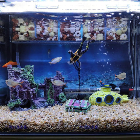 Large Resin Coral Castle Aquarium Decorations, Fish House Breed Tank Decor for Marine Betta Fish