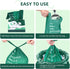 KropBom 125 Count 70% Cat Poop Bags with Handles, Disposable Litter Bags for Pet Poop, Extra-Thick Kitty Cat Waste Bags