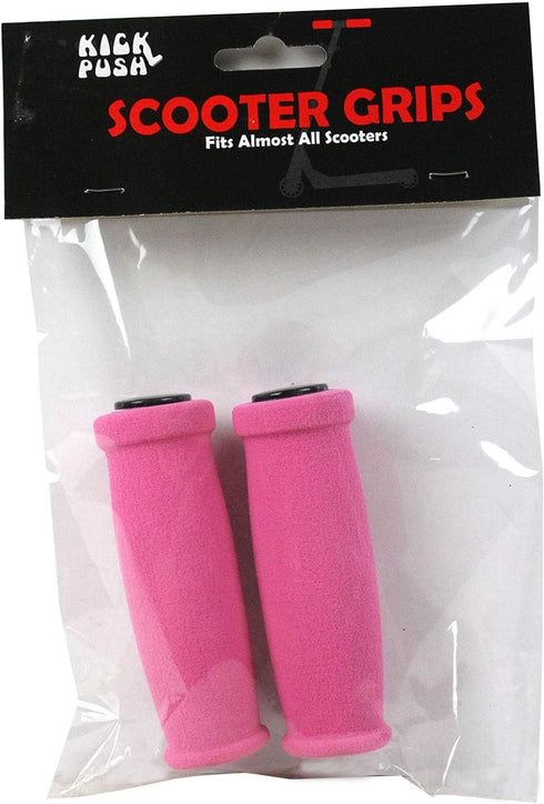 Kick Push New Replacement Handle Grips for Razor Scooter - Foam Grip for Handlebar (Pink)