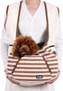 NATUYA Dog Sling Carrier, Adjustable Pet Front Sling Carrier for Small Dogs & Cats, Khaki, 3-8 lb