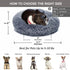 Small Calming Dog Bed, Anti-Anxiety Machine Washable Fluffy Luxury Waterproof Cozy Soft Round Bed