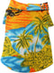 Tangpan Hawaiian Beach Coconut Tree Print Dog Shirt, Summer Camp Polo Shirt for Pets, Yellow, L