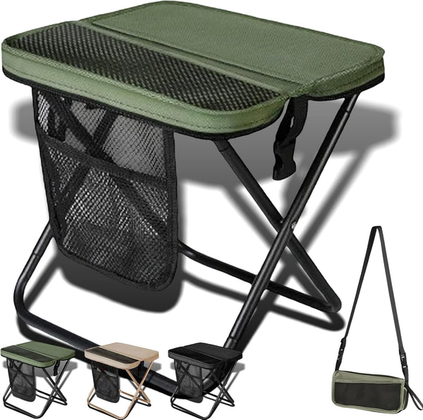 2026 New Large Foldable Backpack Stool for Adults, 265lbs Ultralight Portable Backpack