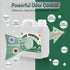 ACTICLEAR 2/4lb 60-Second Pee Powder Gel - Rapid Absorption & Odor Neutralizer for Portable Toilets, Camping