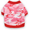 DroolingDog Small Dog T-Shirt, Camo Dog Clothes for Girls, Medium, Pink