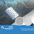 Seal Proof Bait Cage Rigid PVC Tubing with Quick Release Clips High Capacity Bait Box Holders for Crab Traps