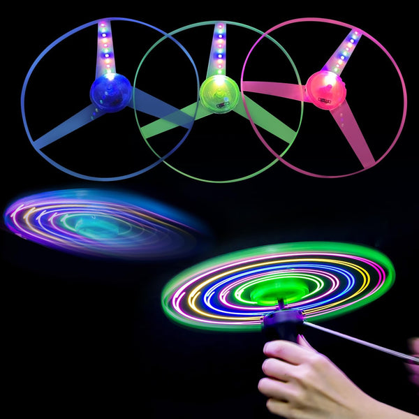 M.best 4 Sets LED Flying Set, Fun Flying Saucers Toys for Kids