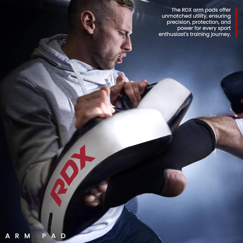MMA, Elbow RDX Muay Thai Pad for Training, Curved Kickboxing kicking strike Shield, Coaching Kick Boxing, Martial Arts